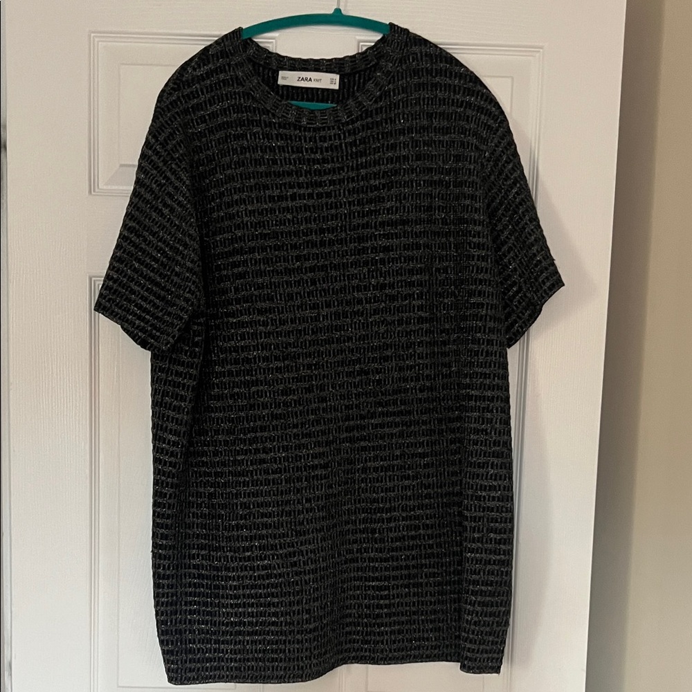 Zara knit Black and silver dress